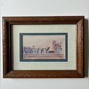 Vintage Kay Lamb Shannon Still Life Framed Print 8 3/16" x 6 1/8